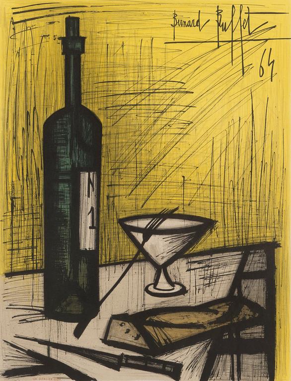 BERNARD BUFFET, serigraphy, signed and dated -64.