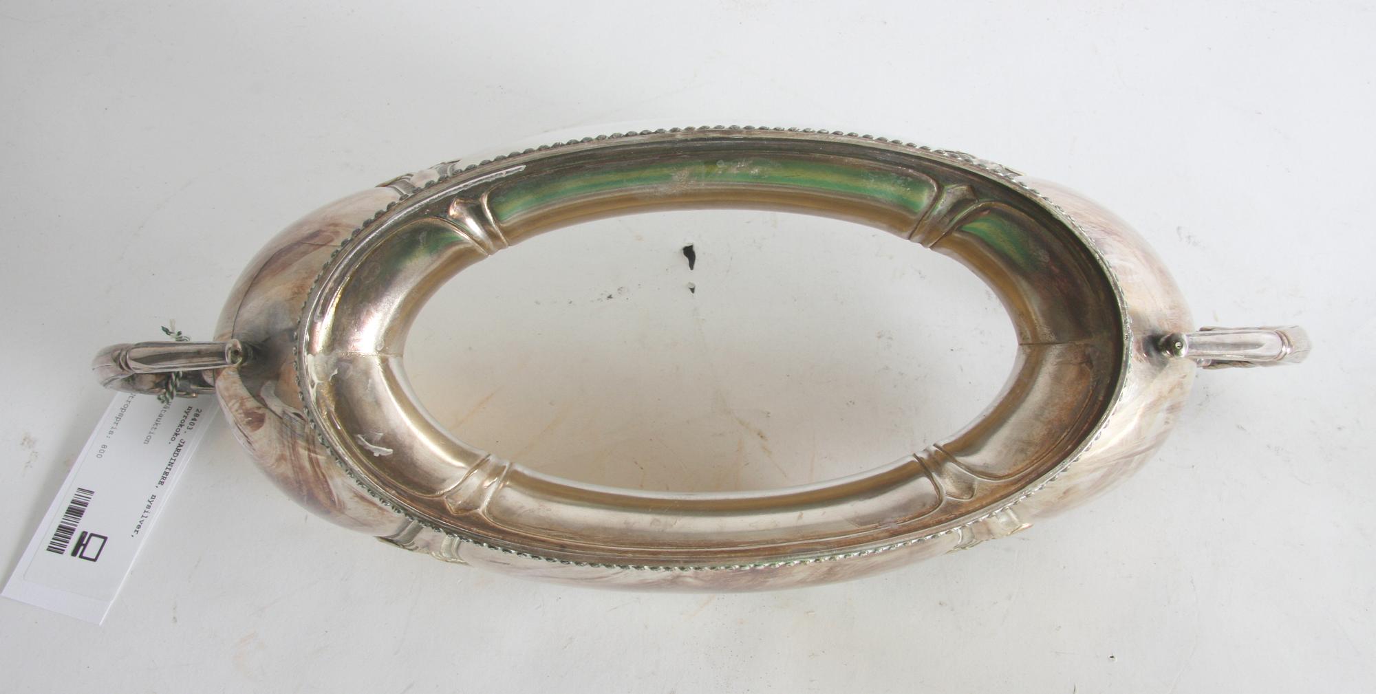 JARDINIERE, nysilver, nyrokoko.