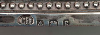 LJUSSTAKAR, ett par, sterling silver. Birmingham 1906. Tot. vikt 396 g.