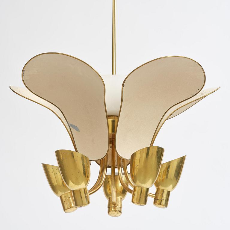 Carl-Axel Acking, a rare ceiling lamp model 982, Bröderna Malmströms Metallvarufabrik, Malmö, 1950s.