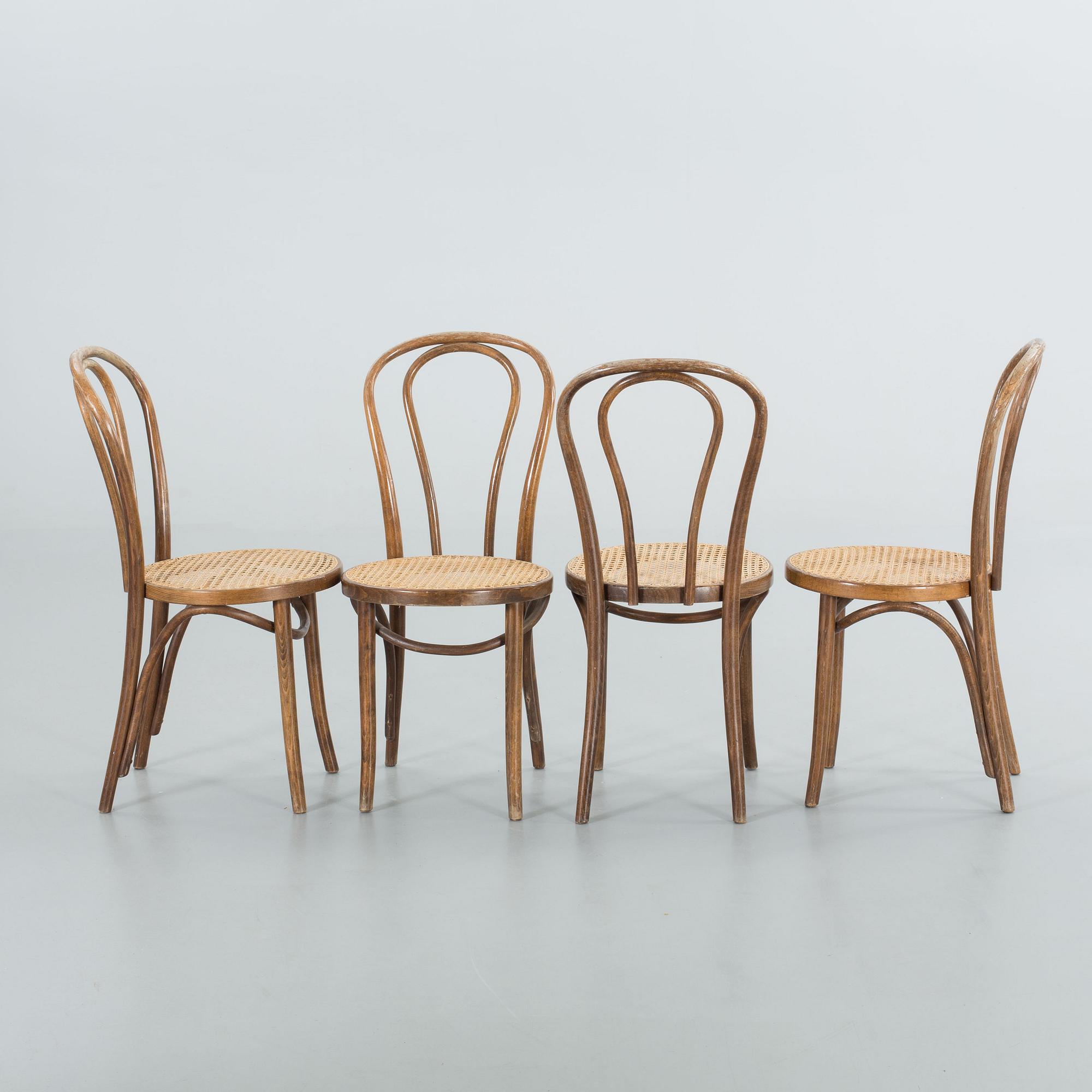 CAFÉSTOLAR, 4 st, märkta ZPM, Radomsko. Polen. 1900-talets början.