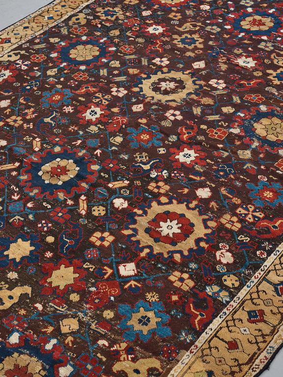 A carpet, fragment, an antique Karabagh 18th century, ca 293-300,5 x 202,5-205,5 cm.