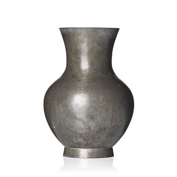 159. Björn Trägårdh, a pewter vase model "A 1706", Firma Svenskt Tenn, Stockholm 1940.