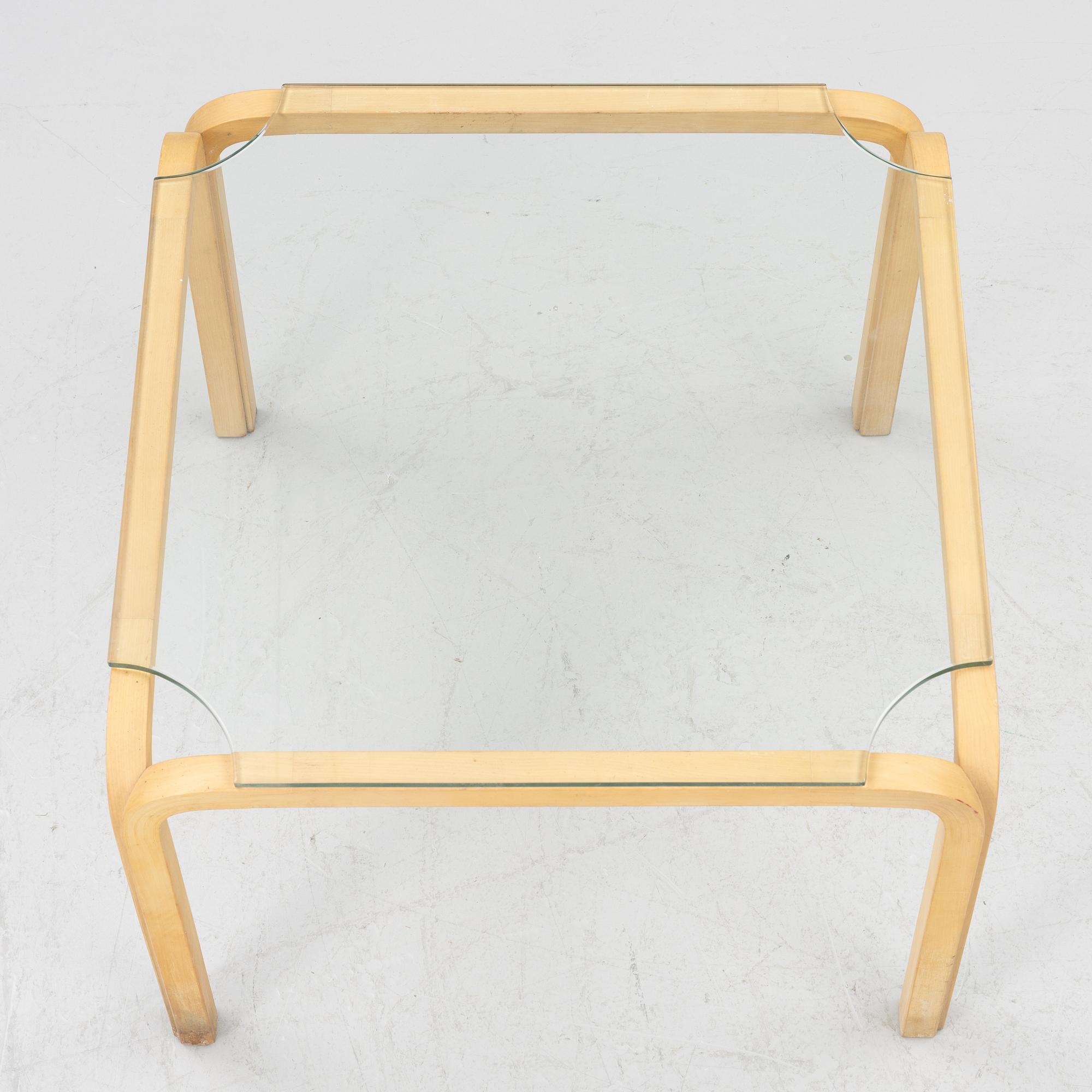 Alvar Aalto, a model Y805B coffee table, Artek, Finland.
