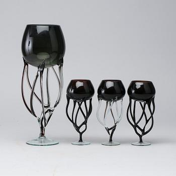 JOZEFINA KROSNO, 4 
parts of glass. 2000-tal.