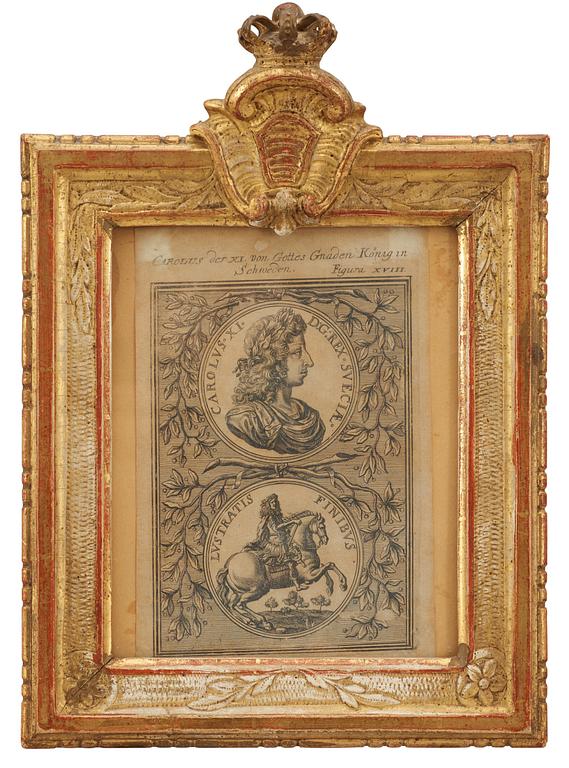 RAMAR, ett par. Gustavianska, 1700-talets slut.