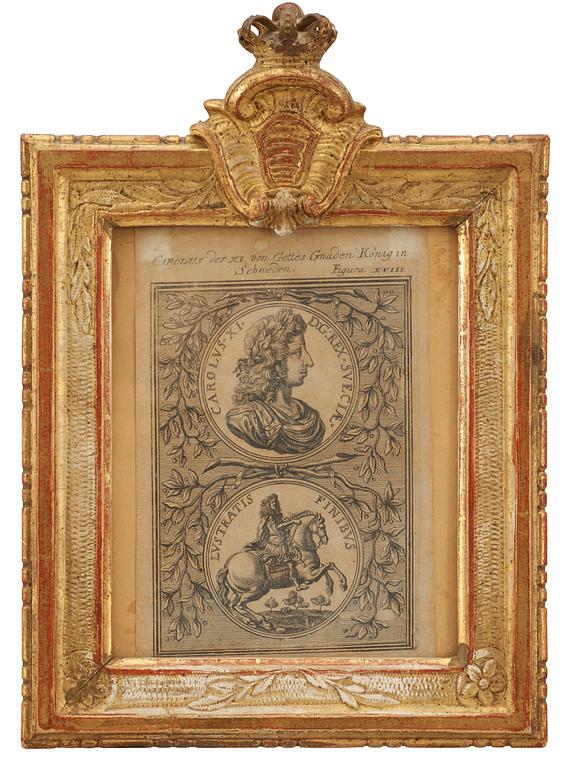 A pair of Gustavian 18th century frames.