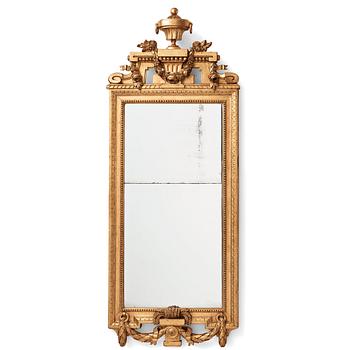 A Swedish Gustavian mirror by Johan Åkerblad 1778 (master in Stockholm 1758-1799).