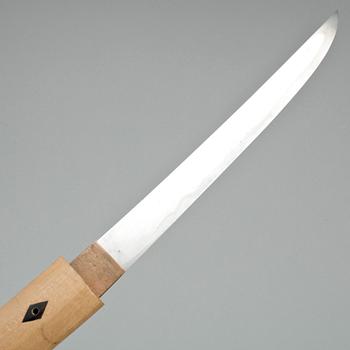 TANTO, Muromachiperioden, 1427, signerad Morihisa, Bishu Osafune, Japan.