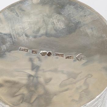 A Swedish sterling silver vase, mark of Gustaf Fors Silversmed,  Kalix 1981.