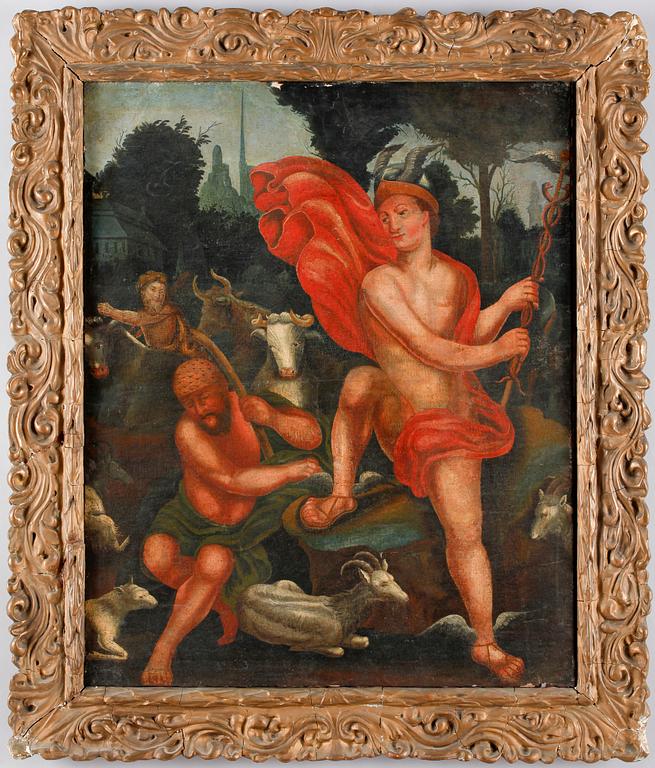 JACOBO BASSANO, hans art. Olja på uppfodrad duk. 1700/1800-tal.