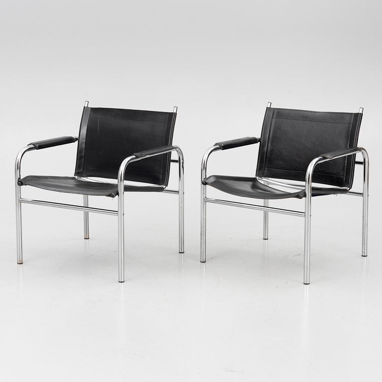 Tord Björklund, a pair of 'Klinte' armchairs, IKEA, 1980s.