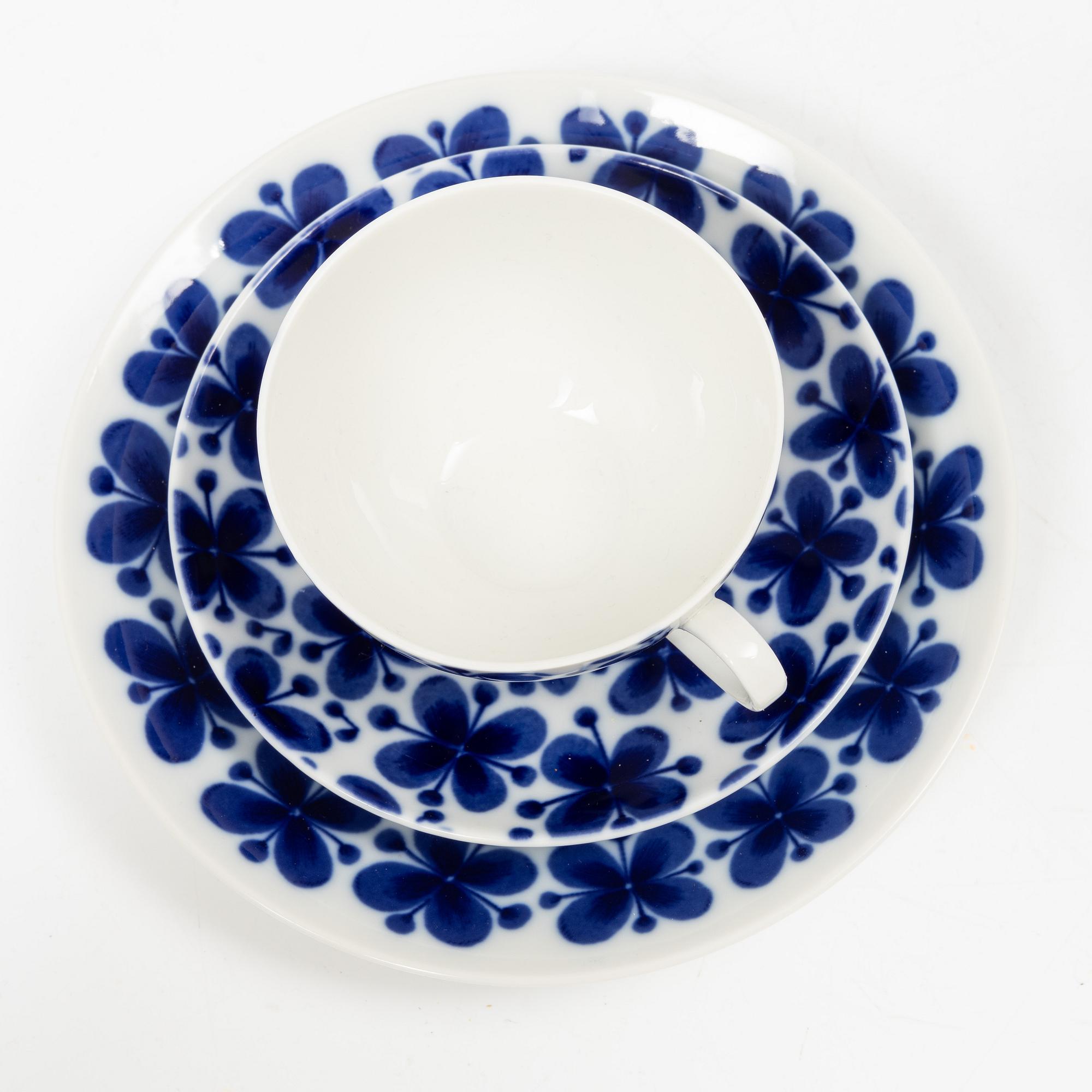 Marianne Westman, teservis, porslin, 22 delar, "Mon amie", Rörstrand.