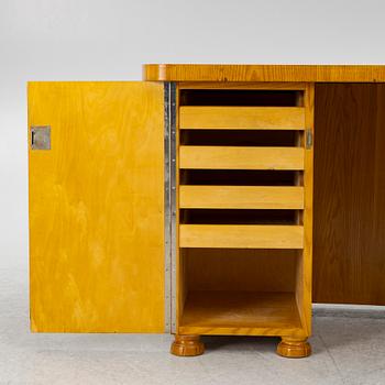 Skrivbord med bokhylla, Swedish Modern, 1940-tal.