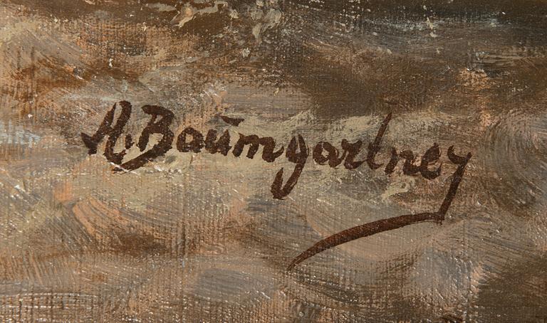 Adolf Baumgartner, oil on canvas, signed.