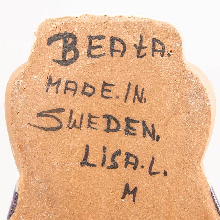 Lisa Larson, figurin, stengods, "Beata" ur serien "ABC-flickorna", Gustavsberg.