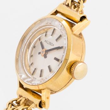 Ladies watch, Belinda, 18K gold.