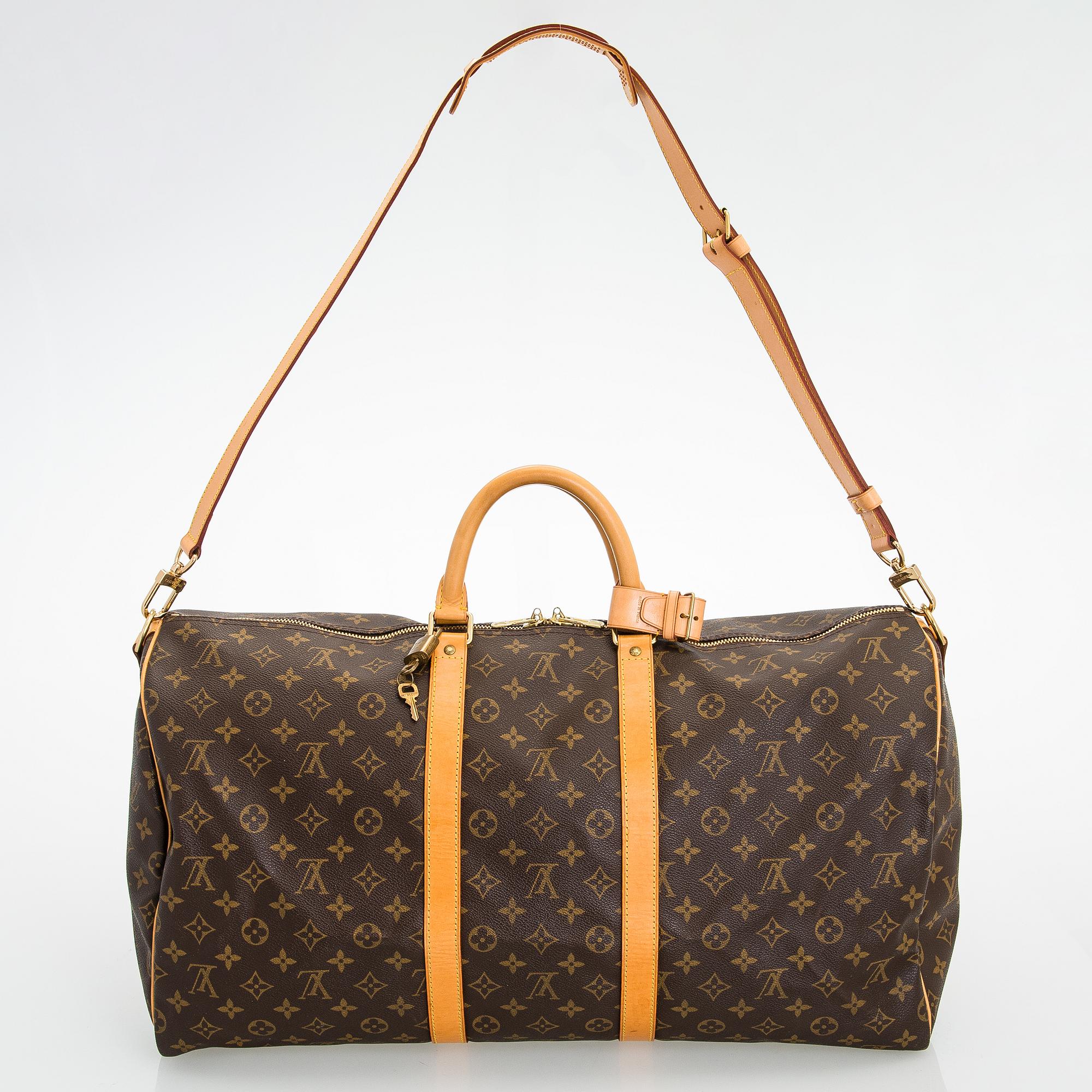 Louis Vuitton, A Monogram canvas 'Keepall 55 bandoulière' Bag.