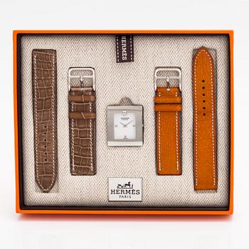 Hermès, Belt, wristwatch, 26 x 30 mm.