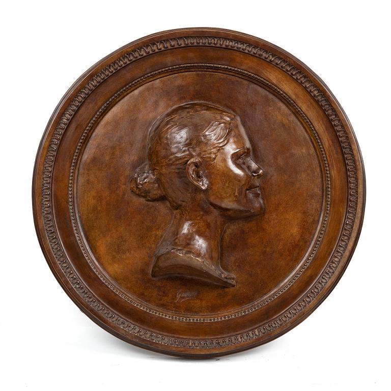 Gudmar Olovson, relief/sculpture. Signed. Numbered. Foundry mark. Bronze, D: 66 cm.