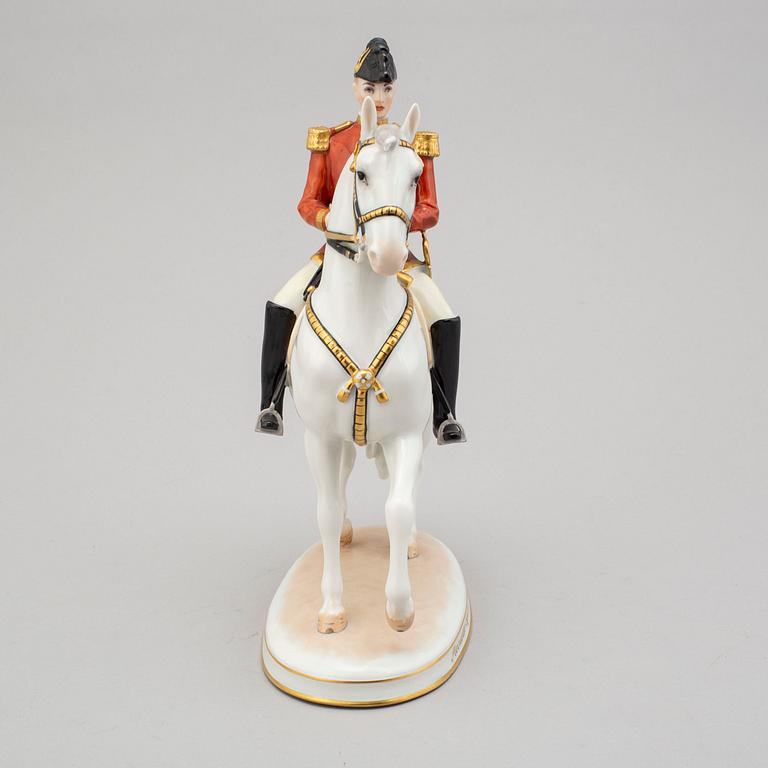 A second half of the 20th century Vienna porcelain figure 'Piruette - Spanische Reitschule'.