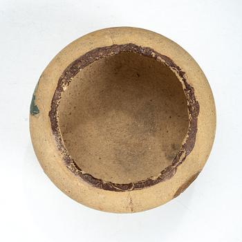 Wilhelm Kåge, a chamotte stoneware vase, Gustavsberg, Sweden 1929.