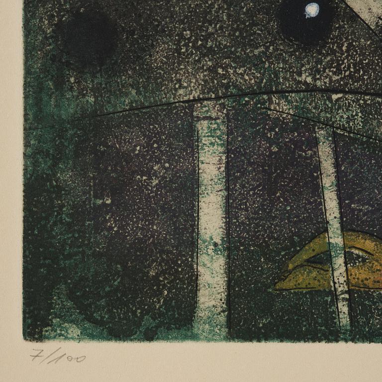 Roberto Matta, "Tranchetre" from "Hom'mere".