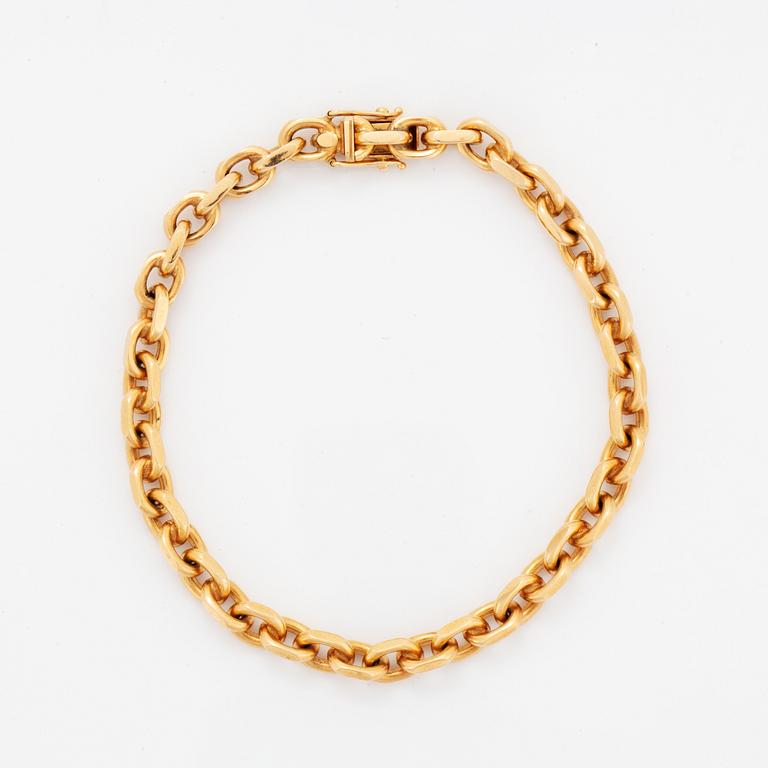 Armband 18K guld ankarlänk.