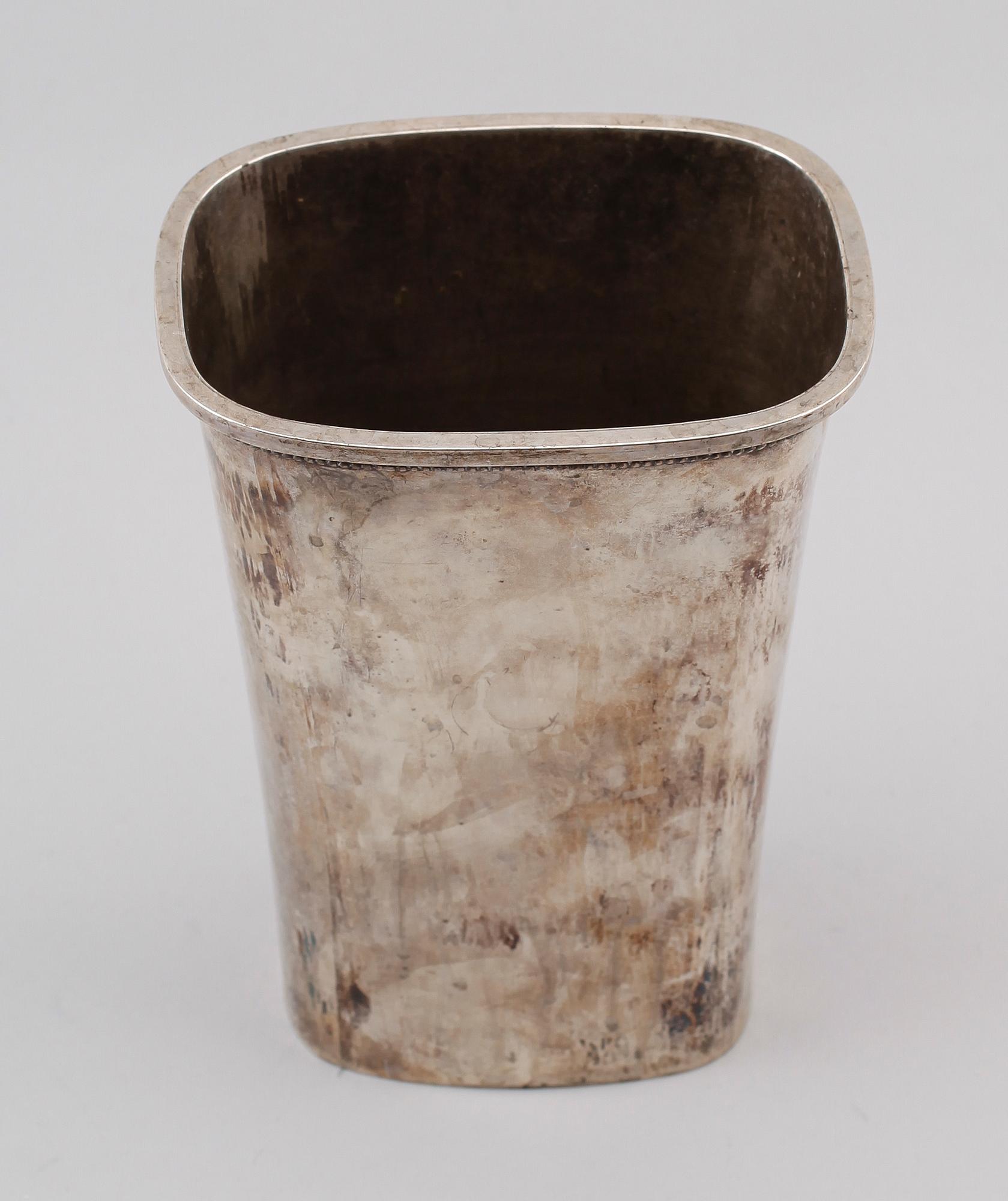 BÄGARE, silver, Eric Löfman, MGAB, Uppsala 1972. Vikt ca 498 g.