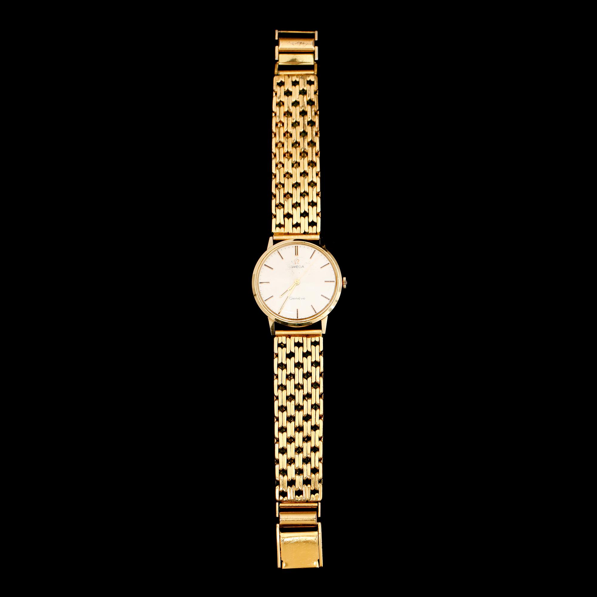 HERRARMBANDSUR, 18 k, Omega Genéve, 1970-tal.