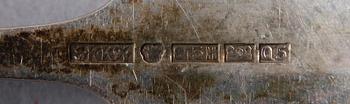 PARTI BESTICK, 19 st, silver, Finland, 1900-tal.
