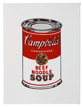 Richard H. Pettibone, "Andy Warhol, '32 Cans of Campbell's Soup', 1962".