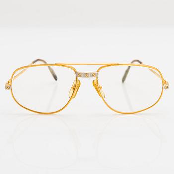 must de Cartier, Santos, Glasögonbågar. Märkta Cartier, Paris, Made in France 135, 54, 16.