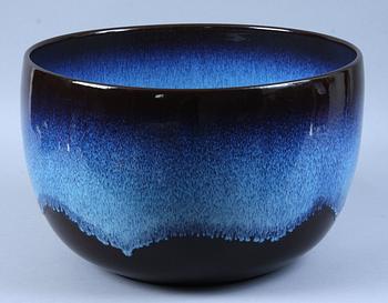 SKÅL, stengods, Bertil Lundgren, Rörstrand, unikat, 1976, sign.