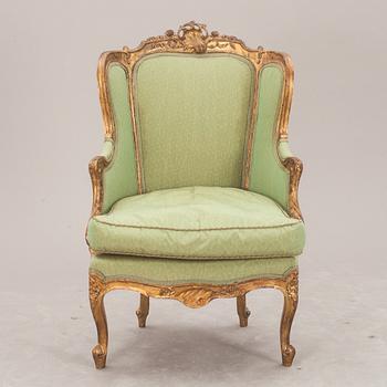 BERGÈRE, Louis XV-stil, omkring 1900.