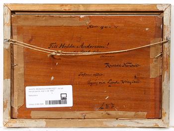 REINHOLD NORSTEDT, olja på duk på pannå, sign o dat 1883.