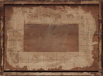 GLASMÅLNINGAR, ett par, 1700-tal.