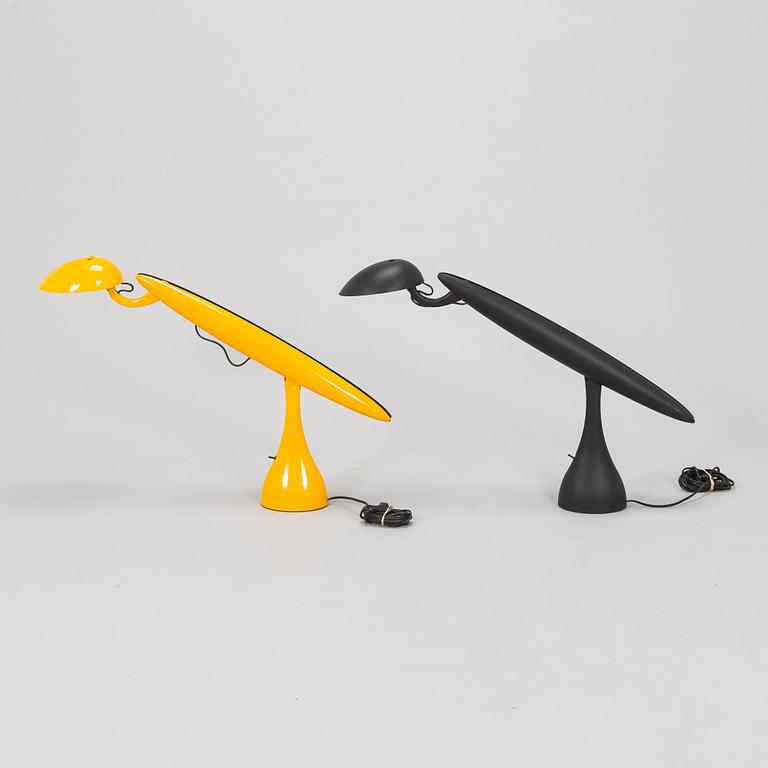 Isao Hosoe, two table lamps, "Heron", Luxo, 1980/1990s.