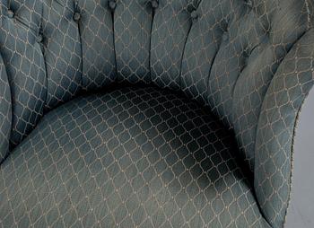 FÅTÖLJER, ett par, 1800-talets slut.