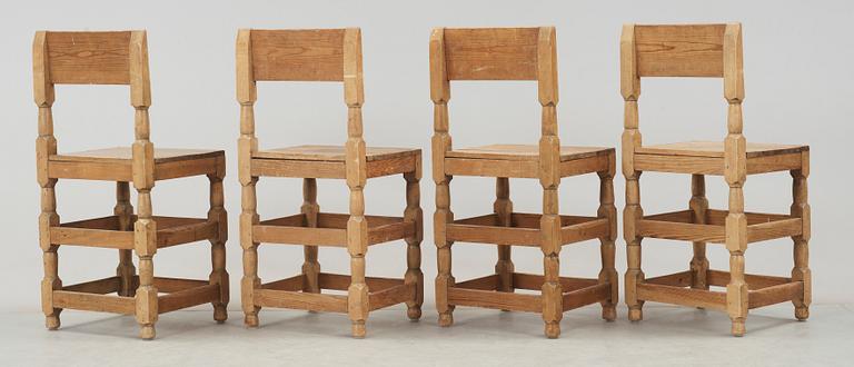 STOLAR, 4 st, allmoge, 1800/1900-tal.