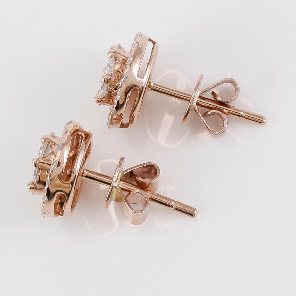 ÖRHÄNGEN, 1 par, 18K guld och diamanter tot ca 0.63 ct.