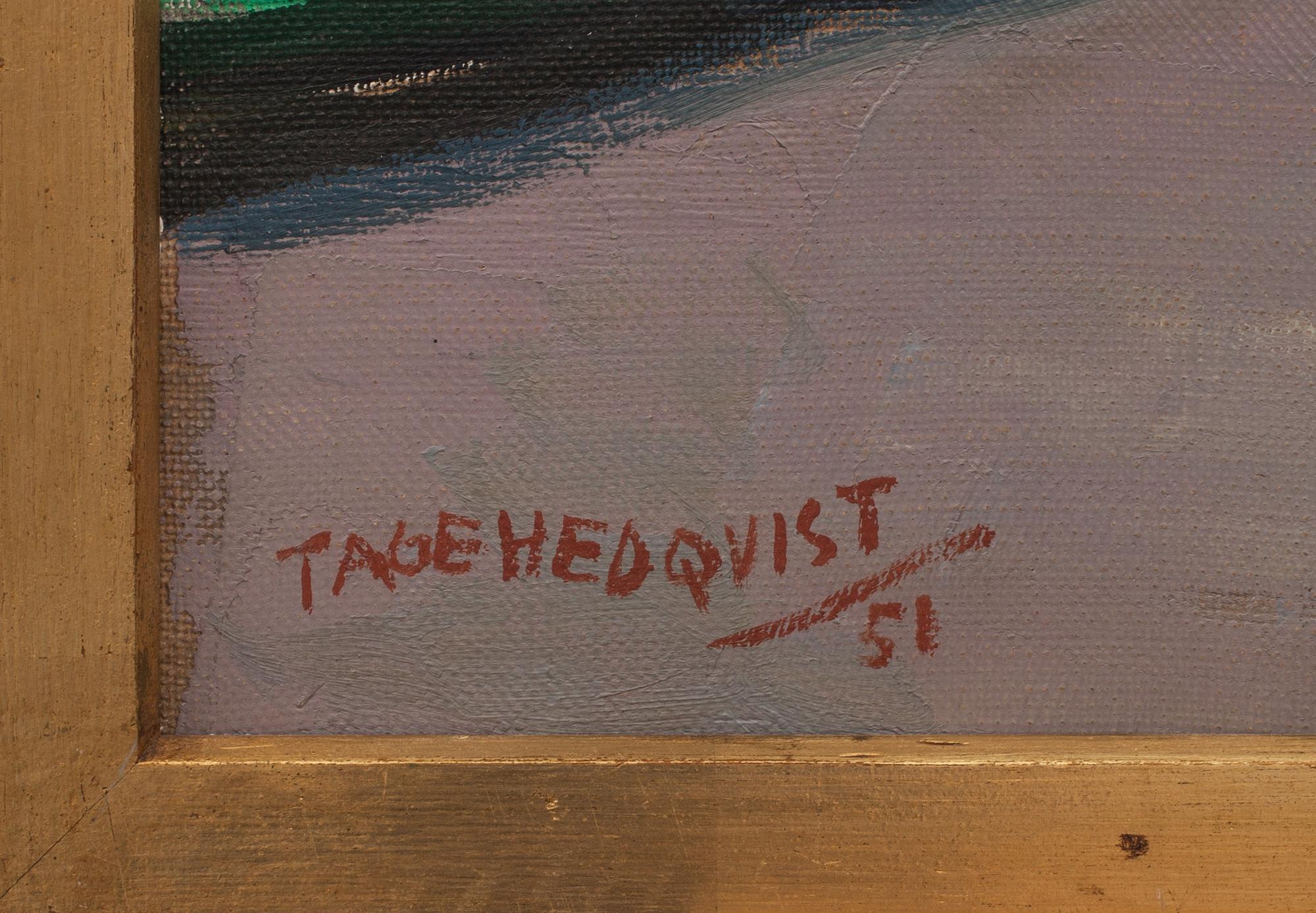 TAGE HEDQVIST, oljemålning på duk, signerad och daterad 51.