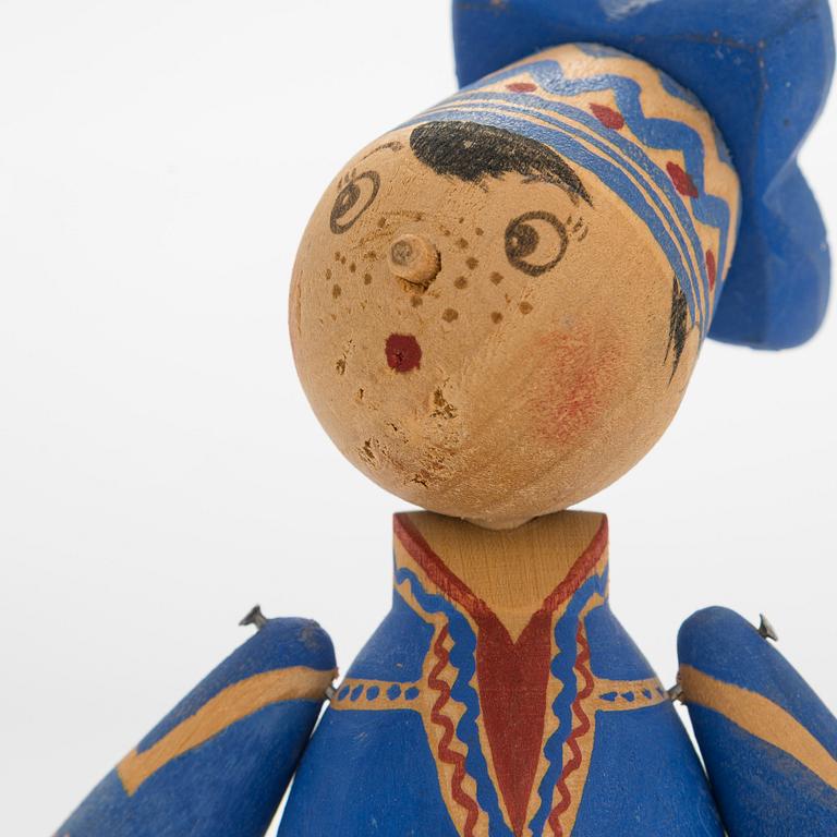 aj Franck, doll "Toto" and a booklet 'Leksaker' (Toys) 1946.