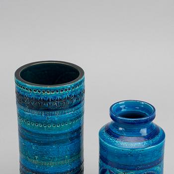 BITOSSI, 4 st, keramik, "Rimini Blue", Aldo Londi, Bitossi, 1900-talets andra hälft.