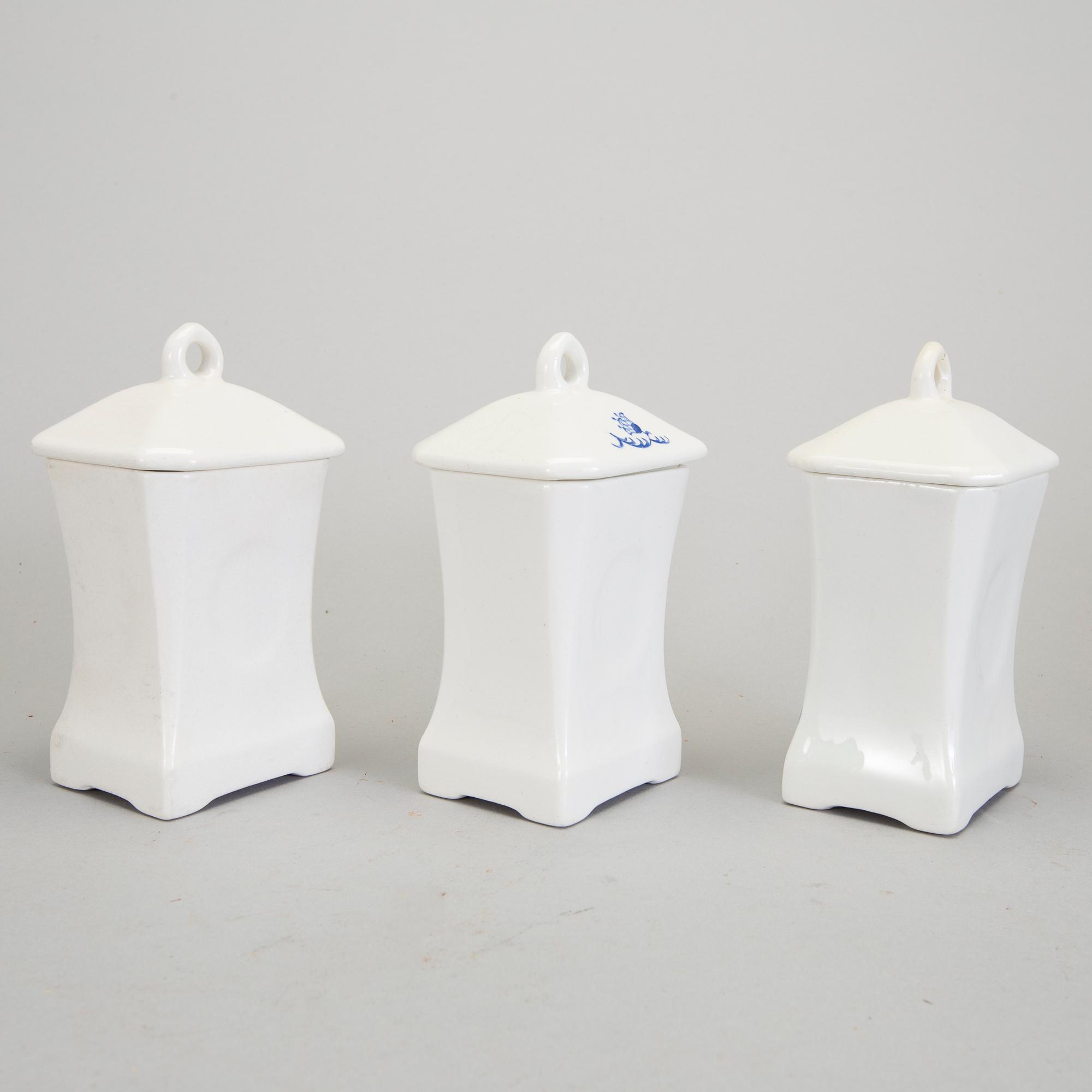 SPECERIBURKAR/KRYDDUPPSATS, 20 st, "Blåklocka", Rörstrand, i produktion 1923-1930-tal.