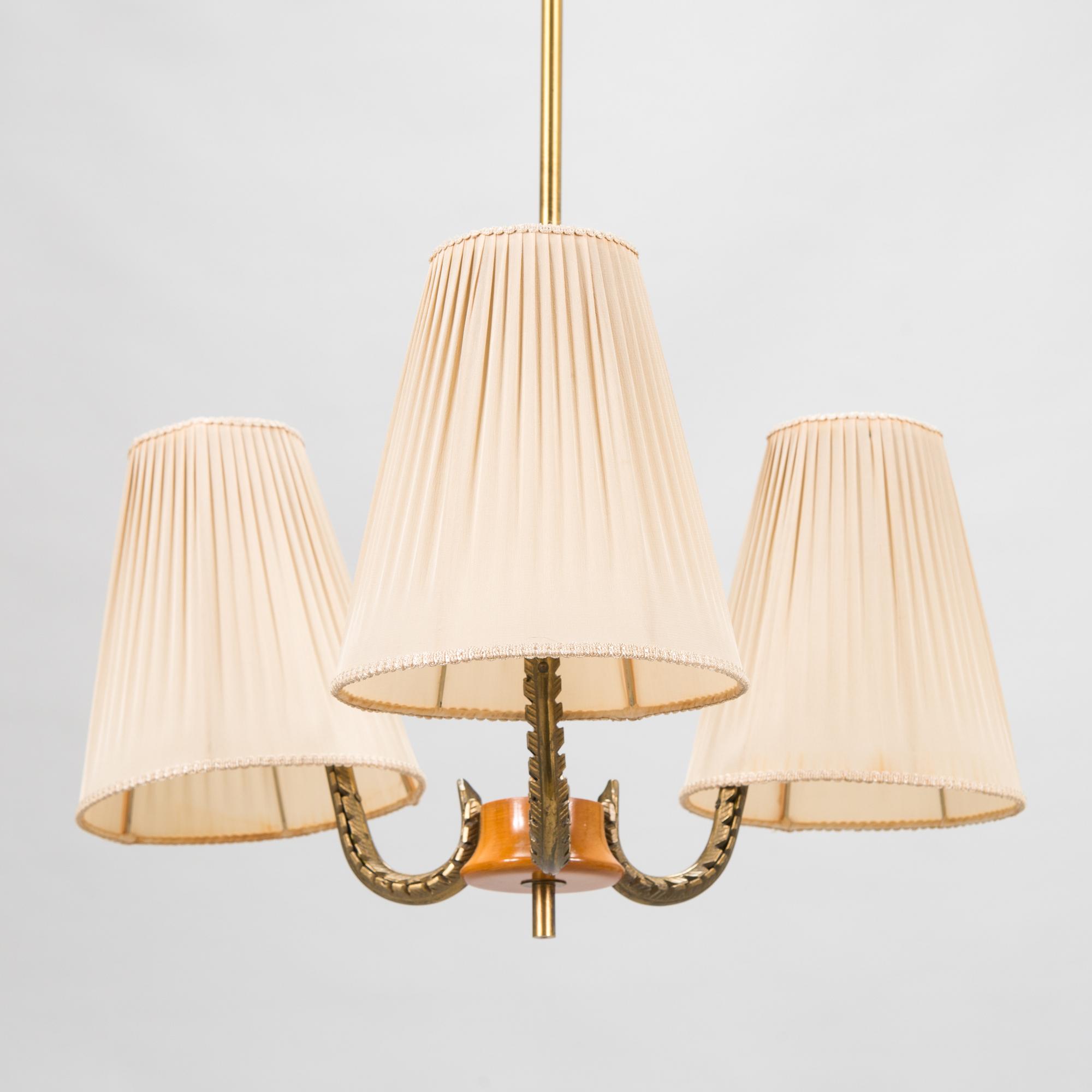 A ceiling light, Orno, mid-20th century.
