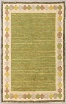 A Swedish flat weave carpet by Ingegerd Silow 238x160 cm.