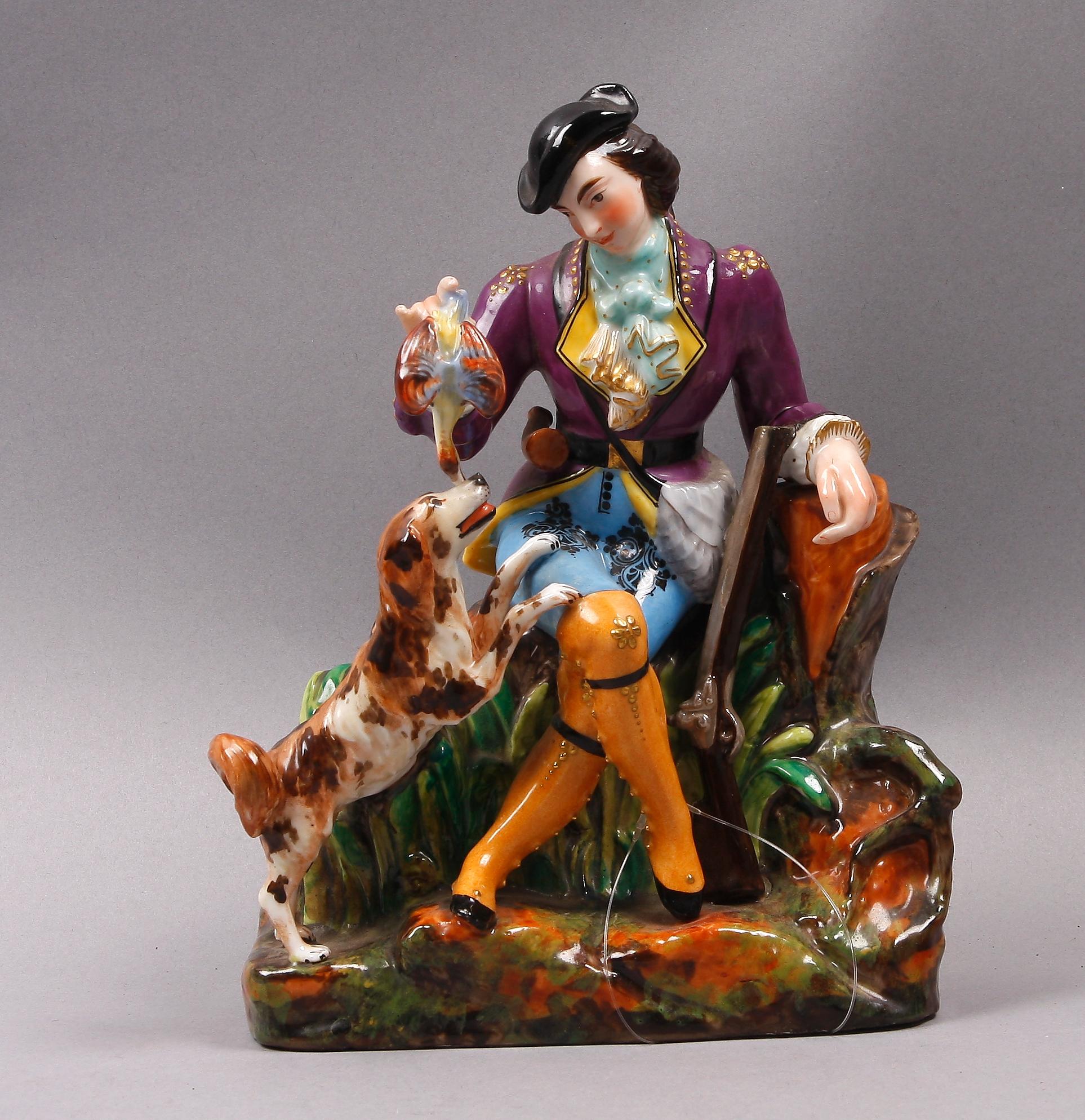 BORDSPENDYL, porslin, nyrokoko, troligen Frankrike 1800-talets andra hälft.