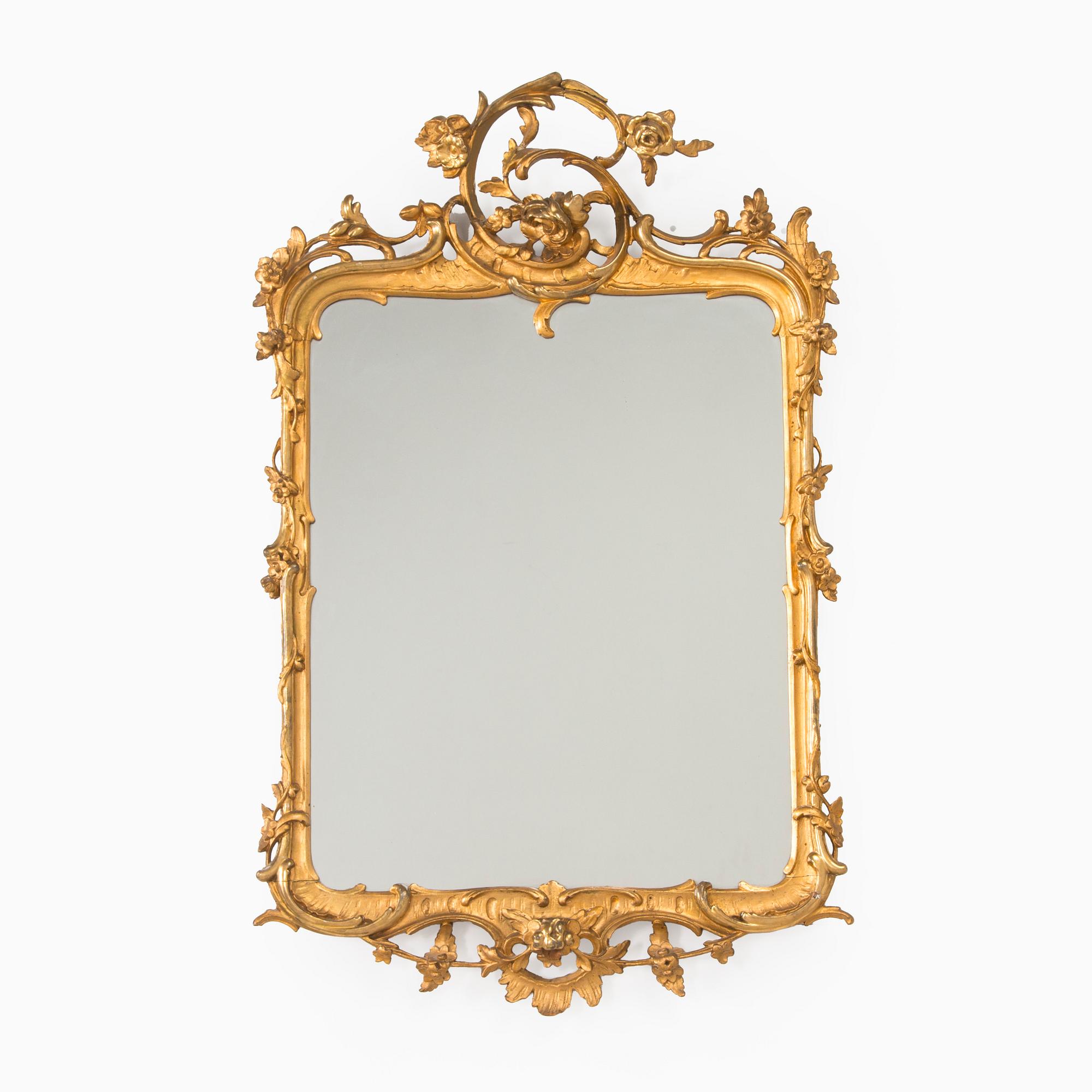 Mirror, Rococo style, second half of the 19th century.
