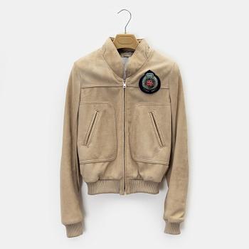 Balenciaga, a sude jacket, size 36.